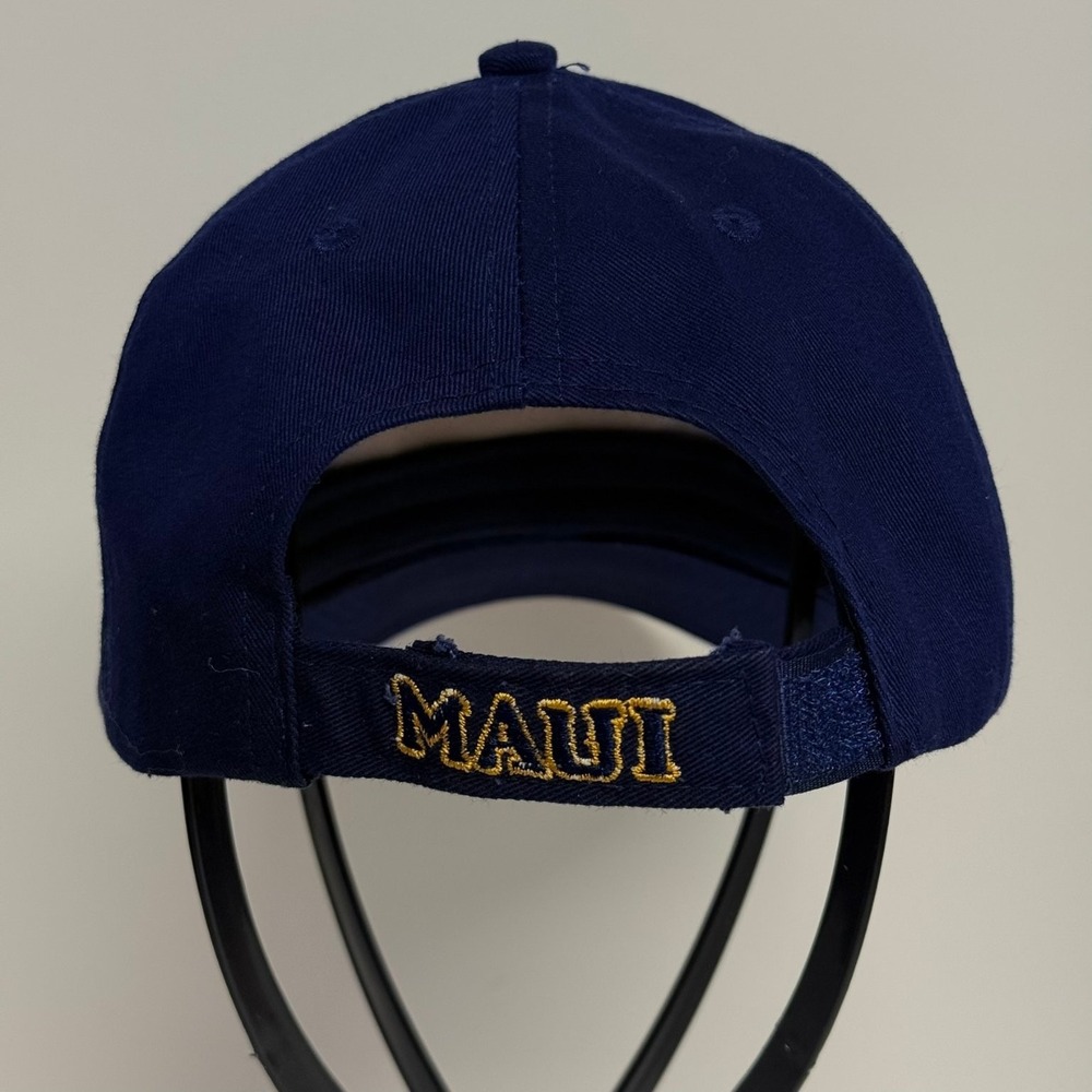Diamond Head Wear Maui No Ka Oi Hat Men's Adjustable Navy Gold Cotton - Picture 3 of 10
